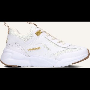 Vingino Odilia Sneakers Meisjes - Leren Sneaker - Wit - Maat 34