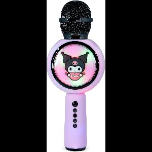Kuromi - karaoke microfoon - draadloos - LED verlichting - speaker - stemvervorming (PopSing)