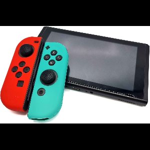 Gadgetpoint - Hoesjes & Skins voor Nintendo Switch 1 - Performance Gaming Case - Soft Grip Covers - Anti-Slip Joy-Con Controller Accessoires - Cobalt groen/Rood