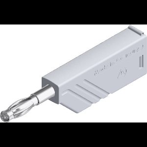 SKS Hirschmann LAS N WS weiß Lamellenstekker Stekker, recht Stift-Ø: 4 mm Wit 1 stuk(s)