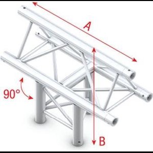Showtec Truss T-Cross vertical 3-way, apex up