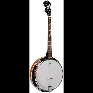 SX BJ454VS 4-Snarige Banjo – Vintage Sunburst, Gloss Finish, Inclusief Gigbag