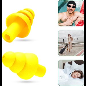 Vardaan Oordoppen Geel - Earplugs - Gehoorbescherming - Partyplugs - Snurken - Slapen - Herbruikbaar - In handig bewaardoosje - Geel