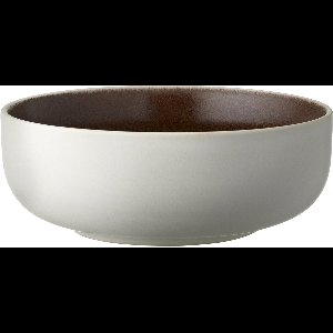 Studio Round North kom, moderne kommen set, keramisch servies, 15 cm, 1 stuk, matte white/matte bark