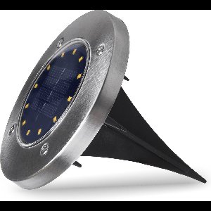 Maclean - Tuinlamp set van 12 stuks - Solar LED lampen - IP44 - 2 LED - 4000K - Ni-MH 600 mAh, 0,7W,