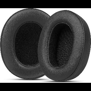 2x lederen schuimhoezen voor Bluetooth-hoofdtelefoons - oorwarmers - oorkappen - oorkussens - Geschikt voor Skullcandy Crusher Wireless/Hesh 3 draadloze hoofdtelefoons - duurzame oorkussens voor draadloze hoofdtelefoons - duurzaam leer