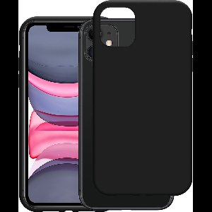 Cazy Hoesje geschikt voor iPhone 11 Hoesje Siliconen - Flexibele Case - Zwart