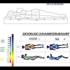 Siesta Bedding® – Sophie – Exclusief Pocketvering Matras – 120x200 – 20 cm – Ultiem Comfort met Afneembare en Wasbare Bamboe Hoes - Orthopedische Goed Ondersteunende Matras