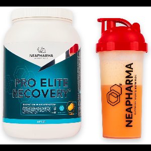 Neapharma Elite Recovery Eiwitshake - 1,2kg - Frisse Orange smaak - 56gr eiwitten - 12g BCAA & whey / wei eiwitten - Alles-in-één formule: whey isolaat, BCAA, aminozuren, mineralen, elektrolyten, antioxidanten, vitamines