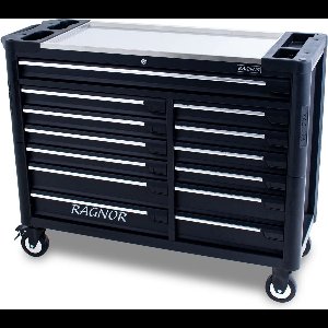 Ragnor Gereedschapswagen Gevuld – 187-Delig – 13 Lades – Incl. Gratis Schroevendraaierset – Verrijdbaar en Afluitbaar / Met Slot