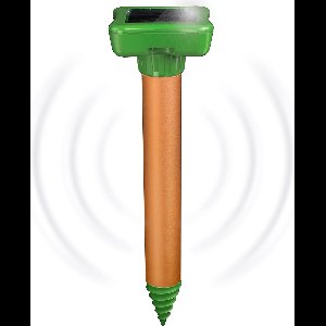 Solacis Mollenverjager - Mollenbestrijding - Ongediertebestrijding - Ultrasoon geluid - Tegen mollen en muizen - Must have voor in de tuin!