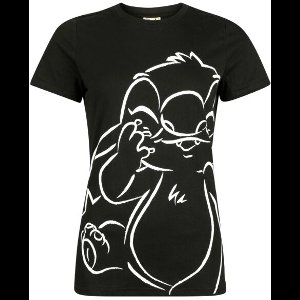 Lilo & Stitch Heart Shine Dames T-shirt - zwart - XXL