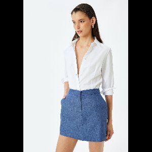 Mini-lengte Vorm A A-Linien-Rock