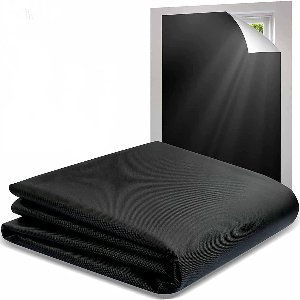 Gordijnen - Oxfordstof - Volledig verduisterend - Draagbaar - Zonwering - Opknipbaar - Verduisteringsgordijnen - Met klittenbandsluiting - 1,45*3 meter - ANMI