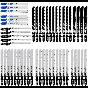 52 stuks decoupeerzaagbladen set - hoogwaardig koolstofstaal decoupeerzaagblad - voor hout, metaal en kunststof - universeel geschikt