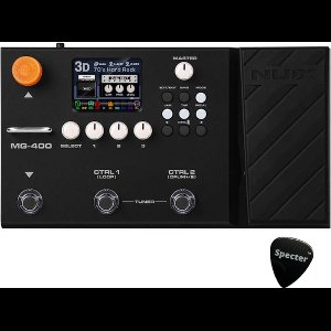 MG-400 | NUX Multi-Effects gitaar/basversterkermodeller en multi-effect met USB-opname-interface Met Specter Plectrum