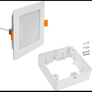 Maclean LED Plafondpaneel met Opbouw Frame - SLIM inbouw, 9W, Neutraal Wit 4000K, 120*120*26mm, 900lm