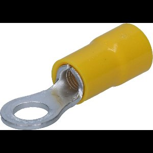 10 stuks Cembre GF-M4 ringkabelschoenen geïsoleerd M4 geel 4-6 mm² I industriële kwaliteit