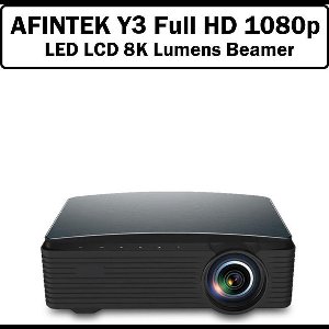 AFINTEK Y3 Native Full HD 1080p LED LCD beamer | 8000 lumens | 4K onderstuening | Android + Bluetooth