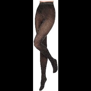Morethansocks - Dames Panty - Fashion panty dames - 80 denier - Maat S t/m XXL - Lurex dessin - Feestelijke panty - Luxe panty dames