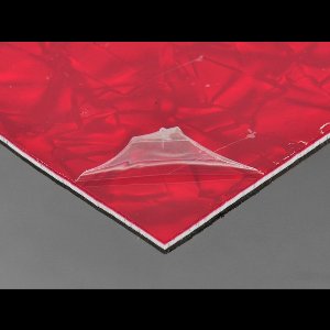 Göldo Pickguard blank 3-ply rood pearl 23x41 - Pickguard