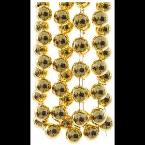 Gouden XXL kralenslingers feestslingers 270 cm - Guirlande kralenslingers - Feestslingers