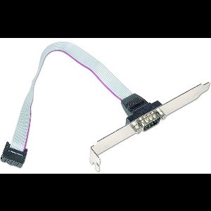 9-pin SUB-D (m) bracket - 0,25 meter