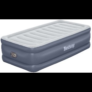 Bestway – Luchtbed – 1-Persoons – 97×191×51 cm – Grijs – Met Ingebouwde Elektrische Pomp – Incl. 3-in-1 Opbergtas - Luchtbed - 1-persoons Luchtbed - Elektrische Pomp - Binnen Gebruik - Slaapcomfort