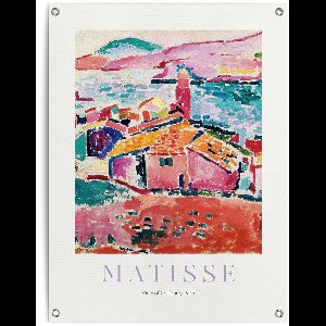 Tuinposter Matisse - Les toits de Collioure - 80 x 60 - Canvas - REINDERS