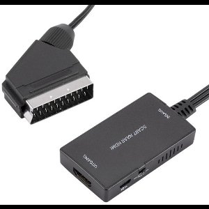 YOZHIQU SCART naar HDMI-converter - Geschikt voor Sky, dvd-spelers en settopboxen - Geeft SCART-signalen weer op HDTV's - Zwart