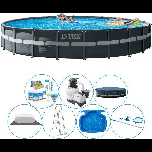 Ultra XTR Frame Rond 732x132 cm - Zwembad Super Set