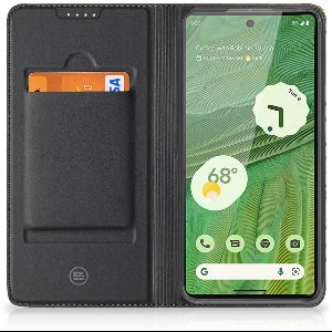 Google Pixel 7 Smart Cover Gouden Bloemen