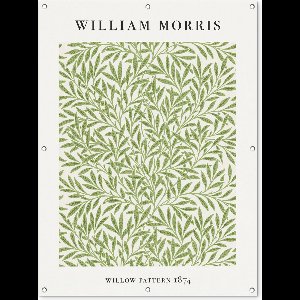 Tuinposter - Tuindoek - Tuinposters buiten - Bladeren - Patroon - Groen - Natuur - 90x120 cm - Tuin