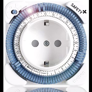 Theben 0260833 theben-timer 26 Analoge stekker-schakelklokken met dagprogramma, kortste schakeltijd 15 min, 400 W LED, voor de keuken, het terrarium, het aquarium