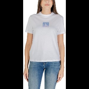 Round Neck Short Sleeve Cotton T-Shirt Wo - White Shirts