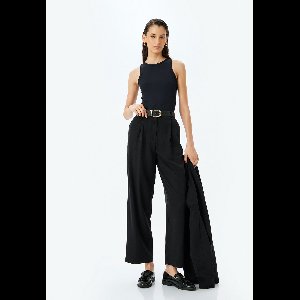 Hoge taille Brede pijpen Palazzohose