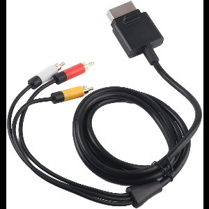 Allecto Plus - AV audio video optische kabel voor Xbox 360 Slim, 1,8 meter - AV RCA video composite - Vervangingskabel met optimale beeld- en geluidskwaliteit