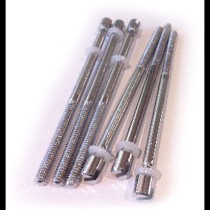 Sonor sleufschroef 1/4x120mm Chrom, 6 stuk - Reserveonderdeel voor drums