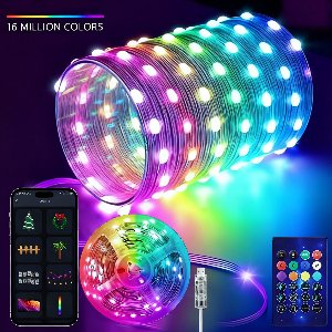 Sounix Led strip - 20 meter met Smart App en Afstandsbediening - 200 LED - RGB - Dimbaar - Smart LED light verlichting