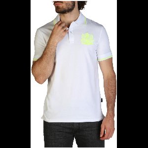 Short Sleeve Polo Shirt with Embroidered Logo - White