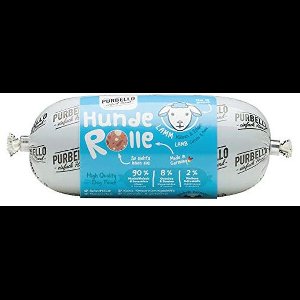 Hondenroll, lam met wortels en erwten - Monoproteïne natvoer voor honden, graanvrij, hoog vleesgehalte