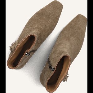 Toral Linette Enkellaarsjes - Enkelboots met rits - Dames - Taupe - Maat 38