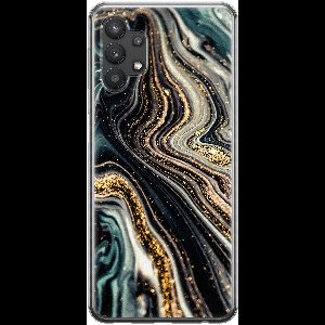 Leuke Telefoonhoesjes - Hoesje geschikt voor Samsung Galaxy A32 5G - Marmer swirl - Soft case - TPU - Marmer - Multi