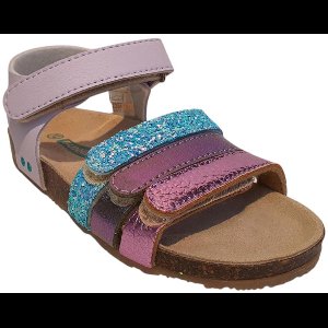 BunniesJR 225415-771 Meisjes Platte Sandalen - Paars - Imitatieleer - Klittenband