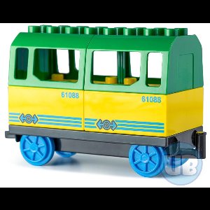 Wagon groen aansluitend op bestaande treinen