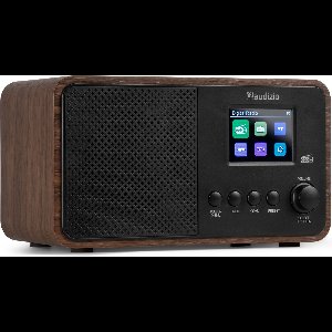 DAB radio - Audizio Avio DAB radio met Bluetooth - DAB+ - FM - USB - 20 voorkeurszender - Houtlook