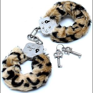 Scoby - Handboeien - Pluche Handboeien Set - BDSM - Erotisch Speeltje - Met Slotje en 2 Sleutels - Panterprint