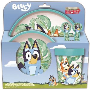 Stor Bluey Anti-slip 5-delige Set In Doos Veelkleurig