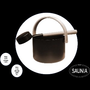 Saunia - Sauna Emmer - 6 liter - Met bijpassende opgietlepel - Mokka