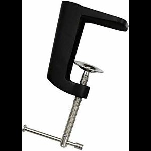 Tafelklem voor loeplampen - zwart